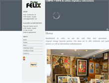 Tablet Screenshot of posterfelix.com